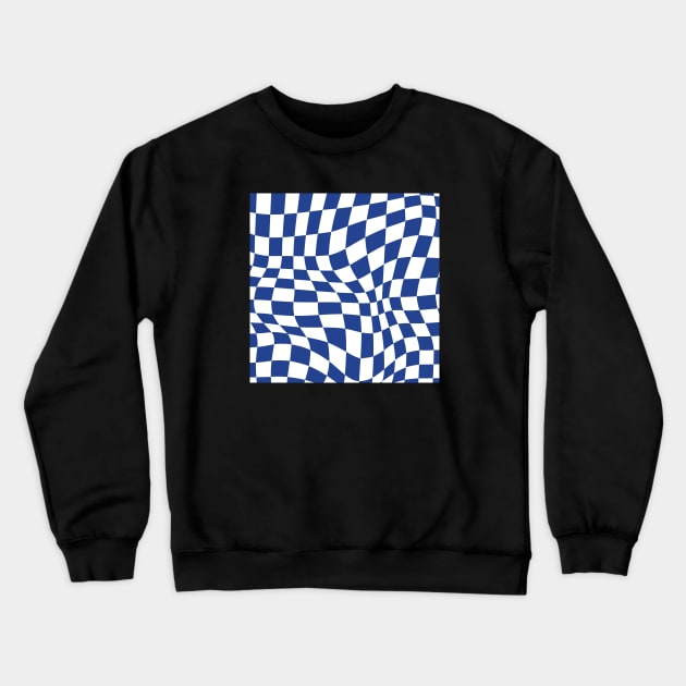 Chelsea Distorted Checkered Pattern Crewneck Sweatshirt by Footscore